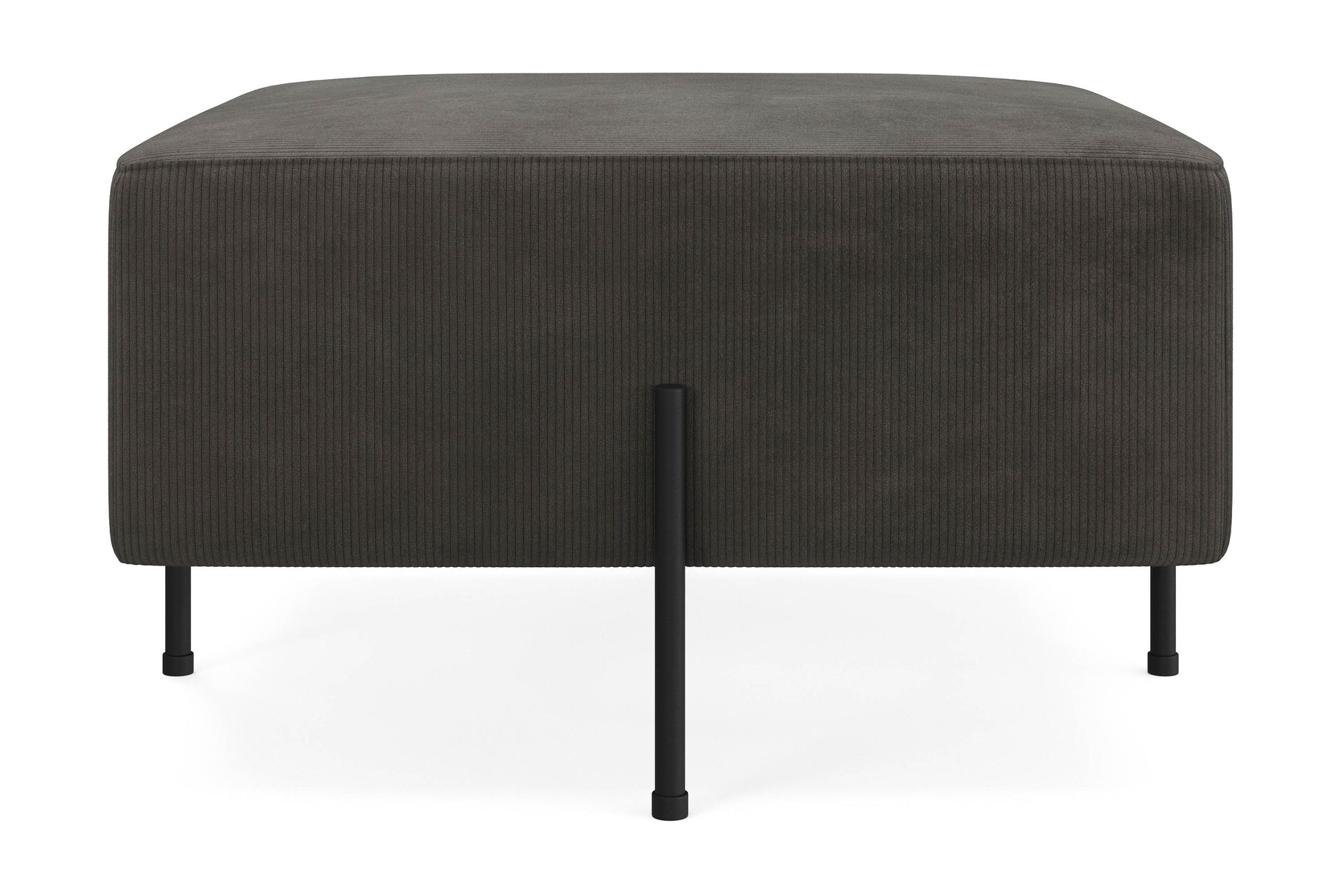 Menard Compact Sittepuff 70 cm Kvadratisk - Mørkegrå - Møbler - Stoler & lenestoler - Krakk - Puff