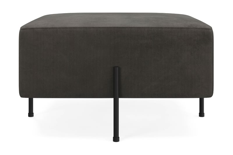 Menard Compact Sittepuff 70 cm Kvadratisk, Mørkegrå