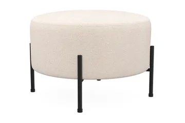 Menard Compact Sittepuff Rund 60 cm - Beige - Møbler - Stoler & lenestoler - Krakk - Puff