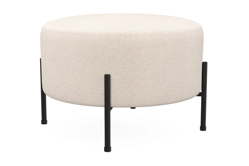 Menard Compact Sittepuff Rund 60 cm - Beige - Møbler - Stoler & lenestoler - Krakk - Puff
