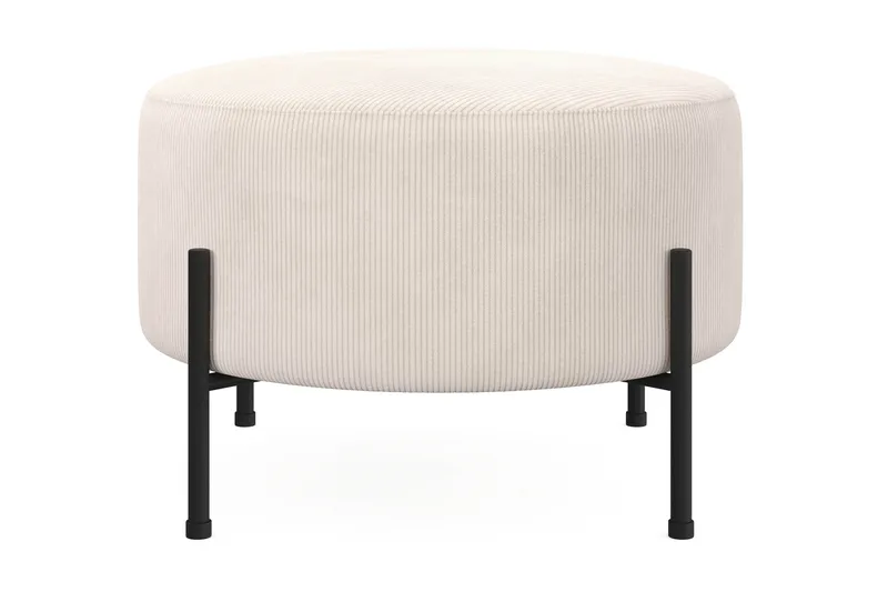 Menard Compact Sittepuff Rund 60 cm - Beige - Møbler - Stoler & lenestoler - Krakk - Puff