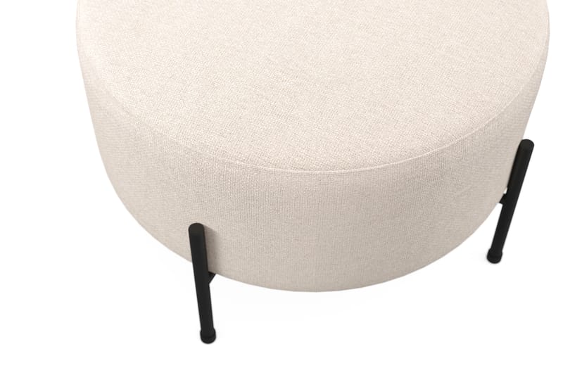 Menard Compact Sittepuff Rund 60 cm - Beige - Møbler - Stoler & lenestoler - Krakk - Puff