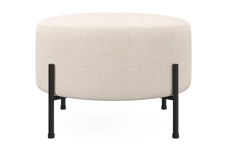 Menard Compact Sittepuff Rund 60 cm - Beige - Møbler - Stoler & lenestoler - Krakk - Puff