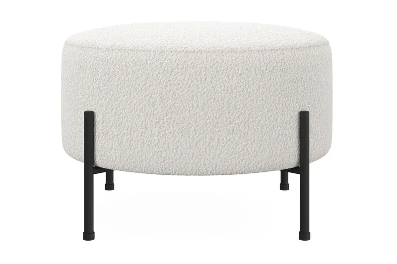Menard Compact Sittepuff Rund 60 cm - Hvit - Møbler - Stoler & lenestoler - Krakk - Puff