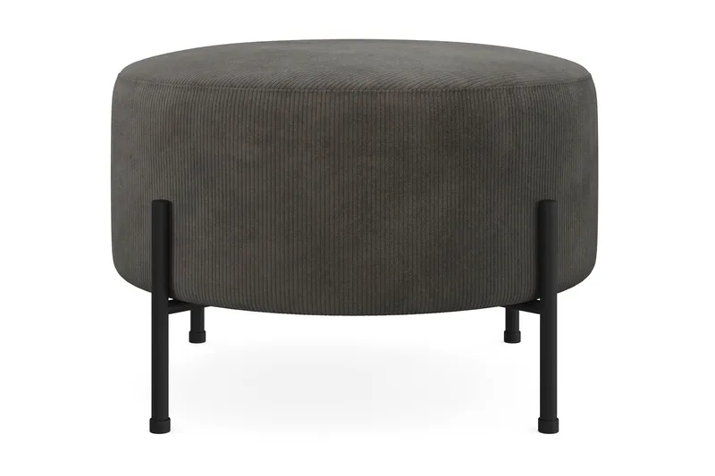 Menard Compact Sittepuff Rund 60 cm, Mørkegrå