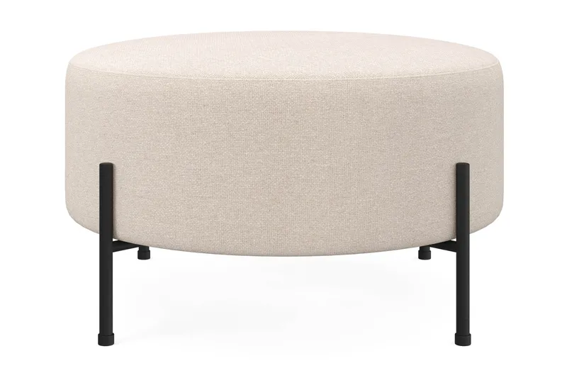 Menard Compact Sittepuff Rund 70 cm - Beige - Møbler - Stoler & lenestoler - Krakk - Puff