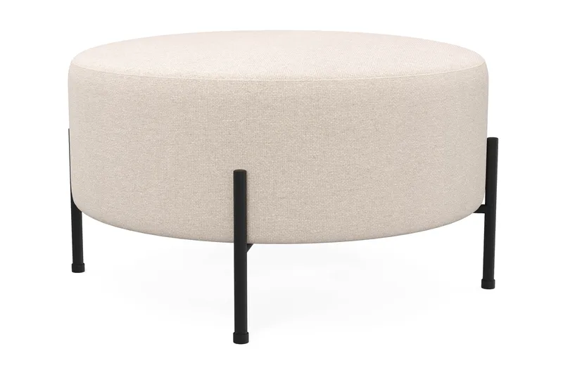 Menard Compact Sittepuff Rund 70 cm - Beige - Møbler - Stoler & lenestoler - Krakk - Puff