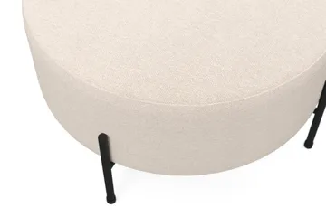 Menard Compact Sittepuff Rund 70 cm - Beige - Møbler - Stoler & lenestoler - Krakk - Puff