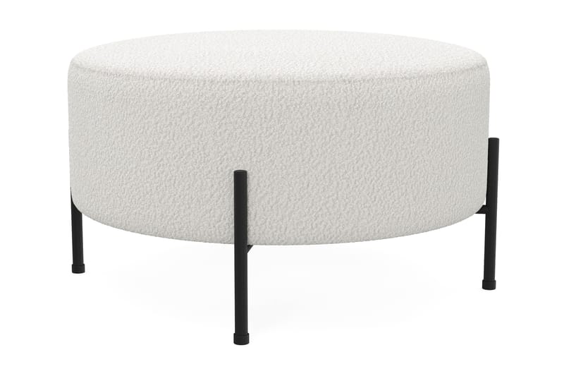 Menard Compact Sittepuff Rund 70 cm - Hvit - Møbler - Stoler & lenestoler - Krakk - Puff