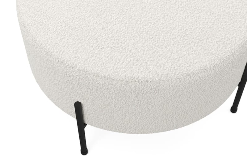 Menard Compact Sittepuff Rund 70 cm - Hvit - Møbler - Stoler & lenestoler - Krakk - Puff