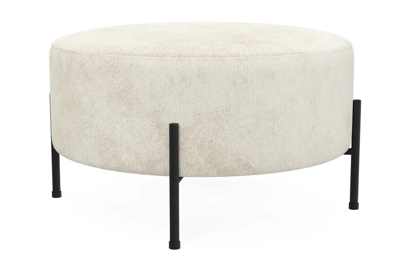 Menard Compact Sittepuff Rund 70 cm - Hvit - Møbler - Stoler & lenestoler - Krakk - Puff