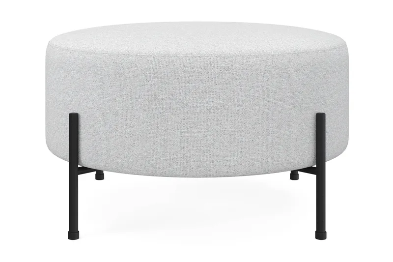 Menard Compact Sittepuff Rund 70 cm, Lys grå