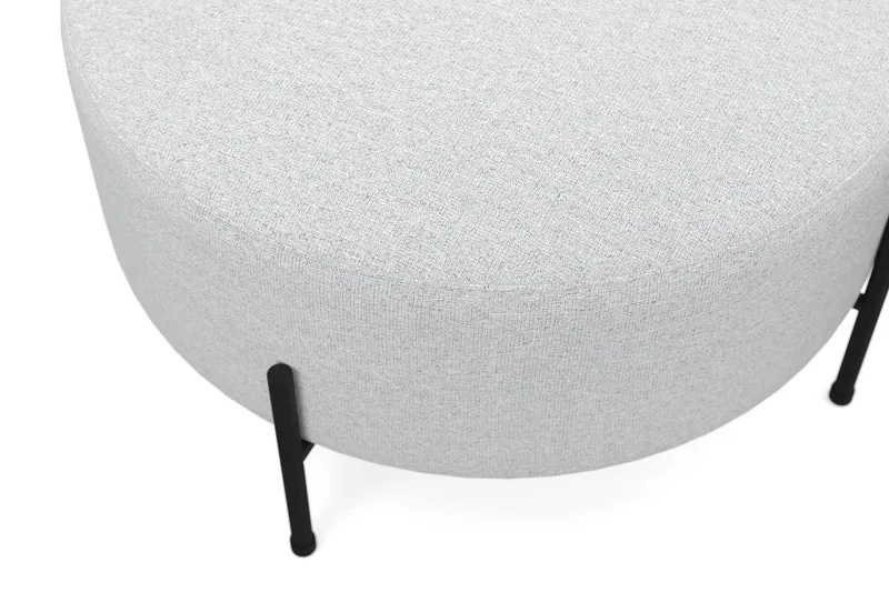 Menard Compact Sittepuff Rund 70 cm - Lys grå - Møbler - Stoler & lenestoler - Krakk - Puff