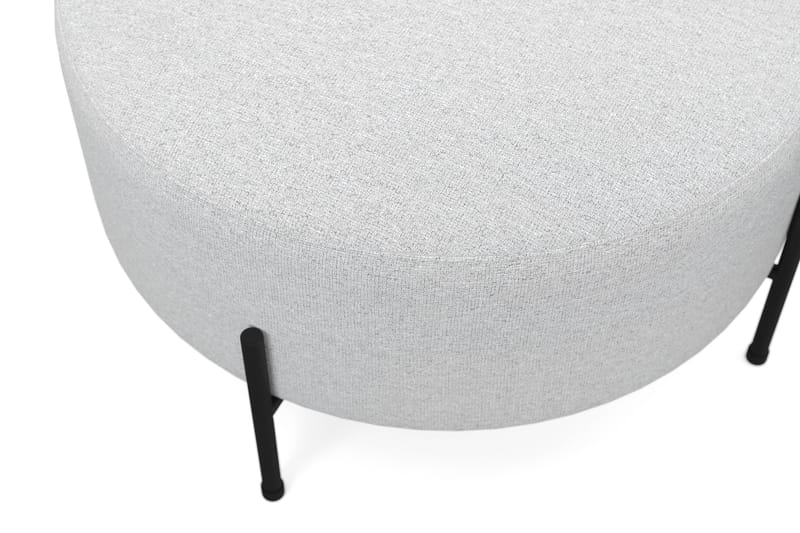 Menard Compact Sittepuff Rund 70 cm - Lys grå - Møbler - Stoler & lenestoler - Krakk - Puff