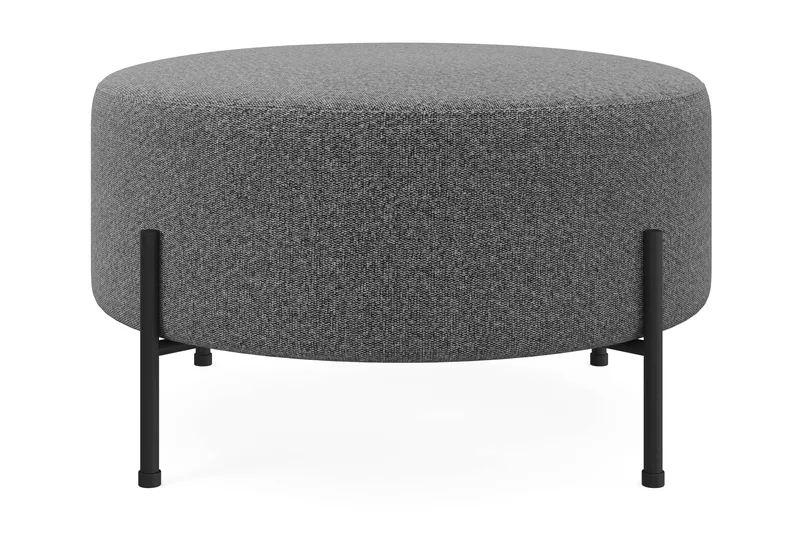 Menard Compact Sittepuff Rund 70 cm - Mørkegrå - Møbler - Stoler & lenestoler - Krakk - Puff