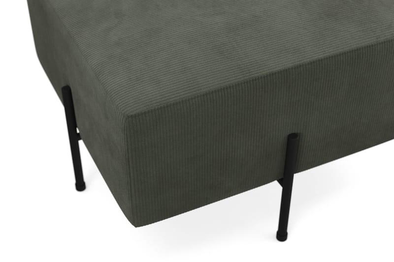 Menard Compact Sittpuff 60 cm Kvadratisk Scandi Days Fjord 79, Dark green Manchester - Møbler - Stoler & lenestoler - Krakk - Puff