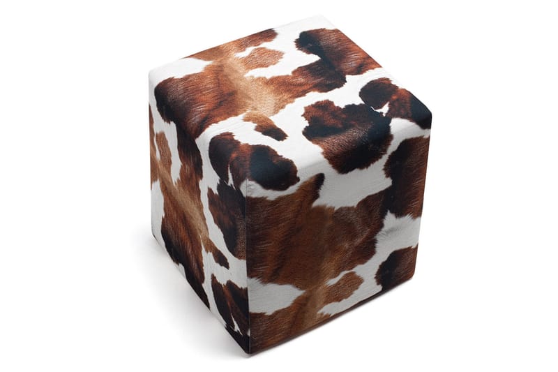 Milkyna Sittepuff - Brun/Hvit - Møbler - Stoler & lenestoler - Krakk - Puff