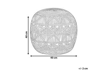 Mogilevsky Sittepuff 40x40 cm - Beige - Møbler - Stoler & lenestoler - Krakk - Puff