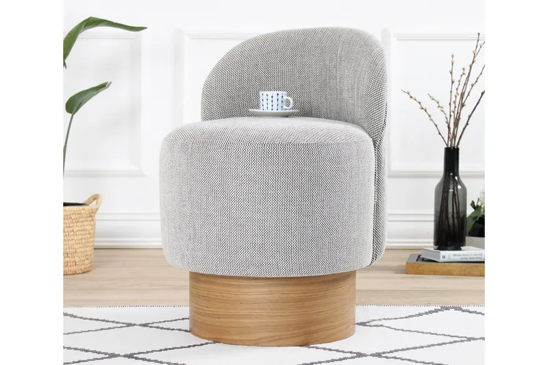 Muktan Sittepuff 47 cm - Grå - Møbler - Stoler & lenestoler - Krakk - Puff