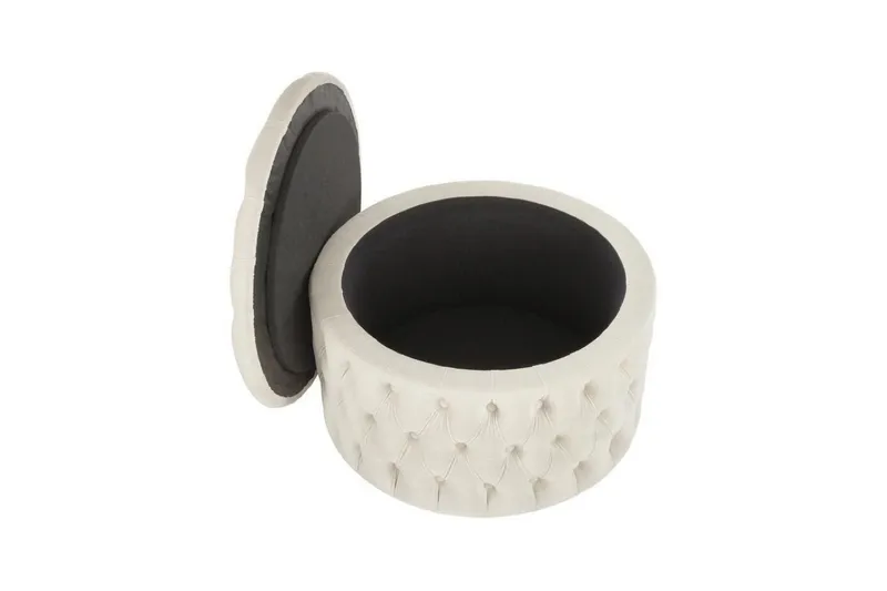 Munder Sittepuff 70 cm - Hvit - Møbler - Stoler & lenestoler - Krakk - Puff