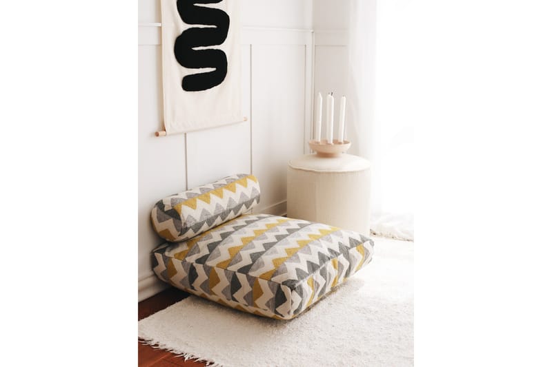 Munkad Sittepuff 70 cm - Flerfarget - Møbler - Stoler & lenestoler - Krakk - Puff