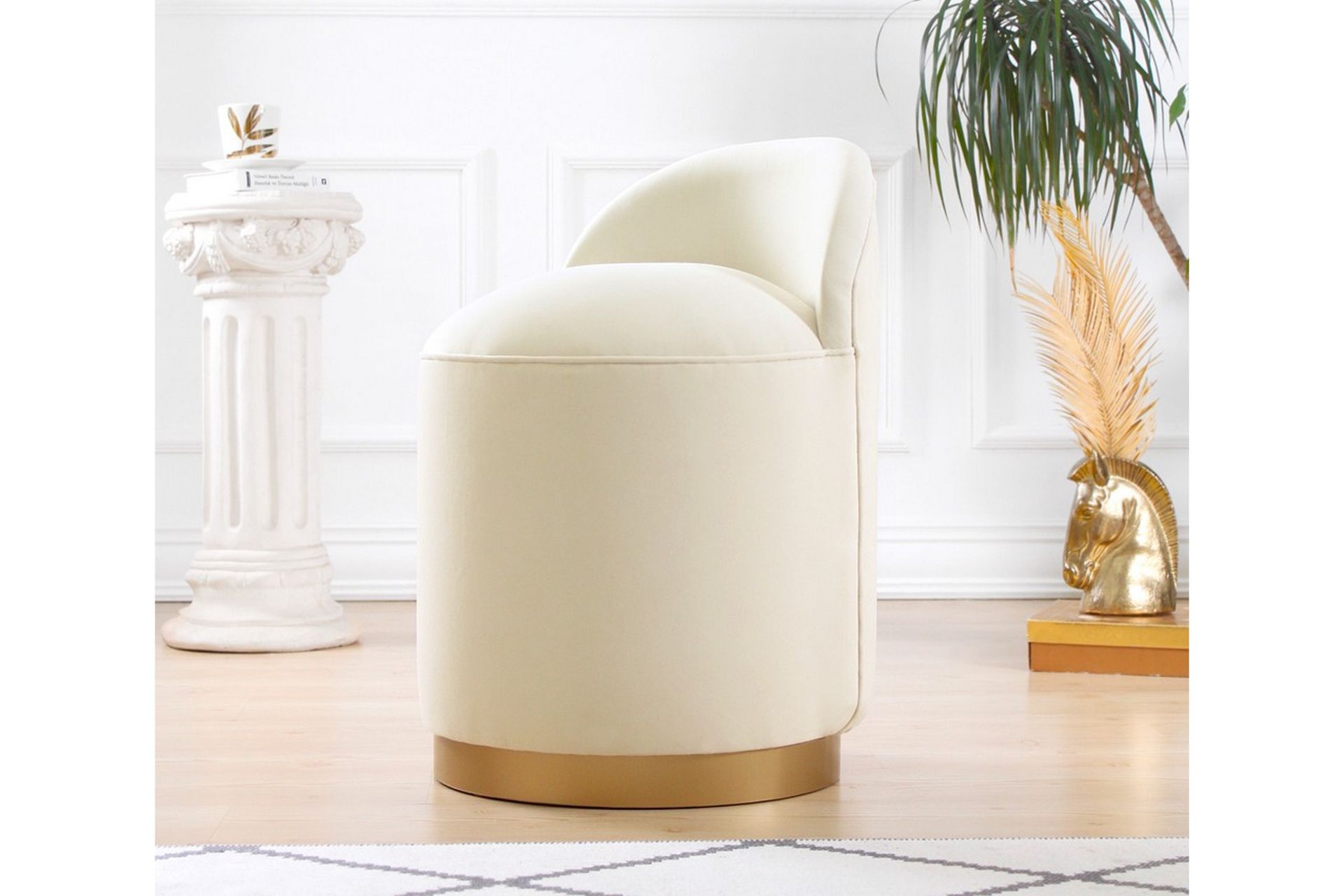 Murwillumbah Sittepuff 45 cm - Beige - Møbler - Stoler & lenestoler - Krakk - Puff