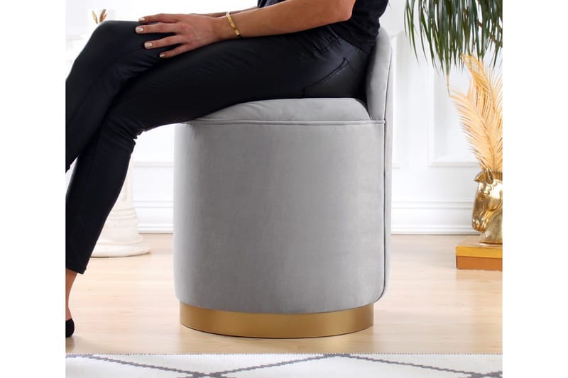 Murwillumbah Sittepuff 45 cm - Grå - Møbler - Stoler & lenestoler - Krakk - Puff