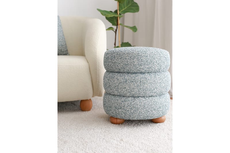 Musibat Sittepuff 42 cm - Blå - Møbler - Stoler & lenestoler - Krakk - Puff