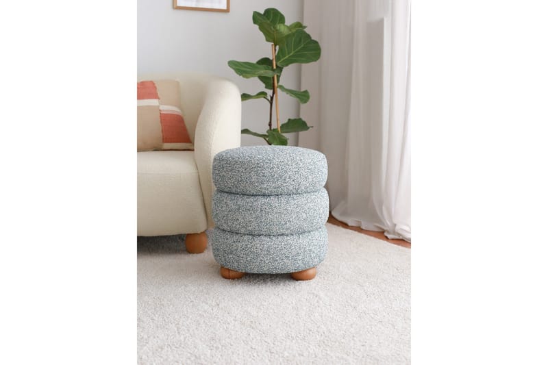 Musibat Sittepuff 42 cm - Blå - Møbler - Stoler & lenestoler - Krakk - Puff