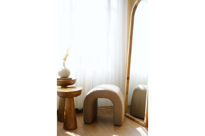 Nagar Sittepuff 51 cm - Brun - Møbler - Stoler & lenestoler - Krakk - Puff