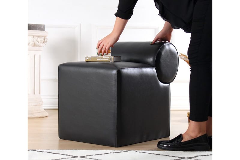Nahar Sittepuff 45 cm - Svart - Møbler - Stoler & lenestoler - Krakk - Puff