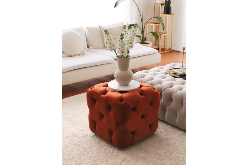 Naman Sittepuff 48 cm - Brun - Møbler - Stoler & lenestoler - Krakk - Puff