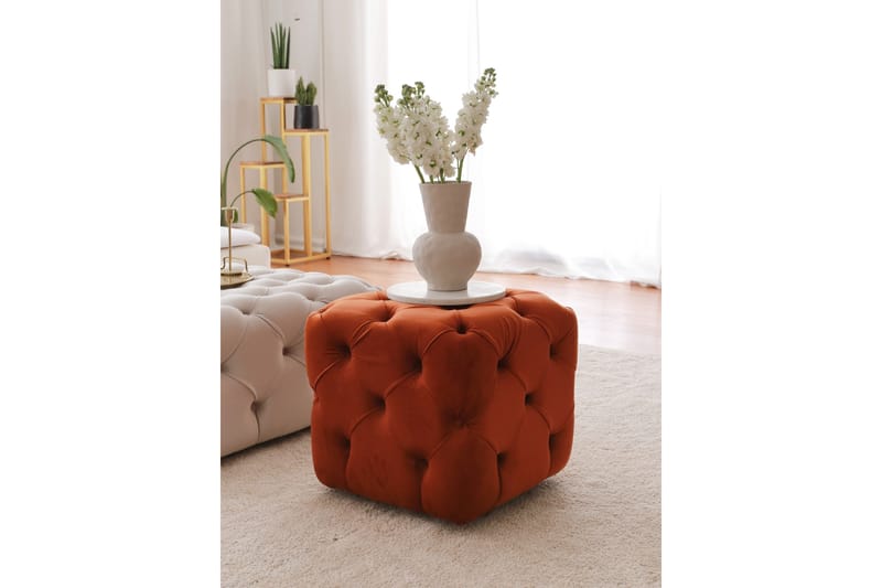 Naman Sittepuff 48 cm - Brun - Møbler - Stoler & lenestoler - Krakk - Puff