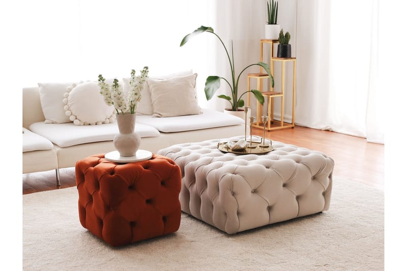 Naman Sittepuff 48 cm - Brun - Møbler - Stoler & lenestoler - Krakk - Puff