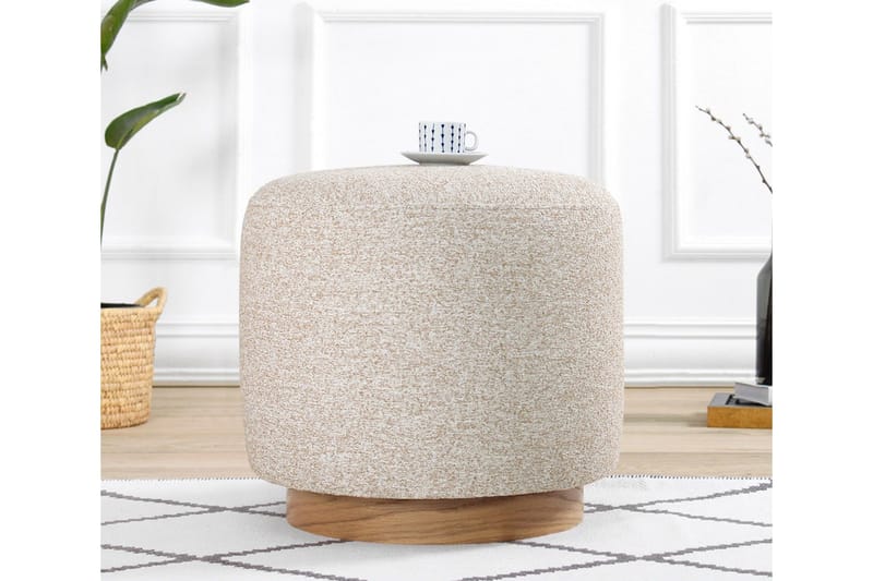 Namra Sittepuff 45 cm, Beige