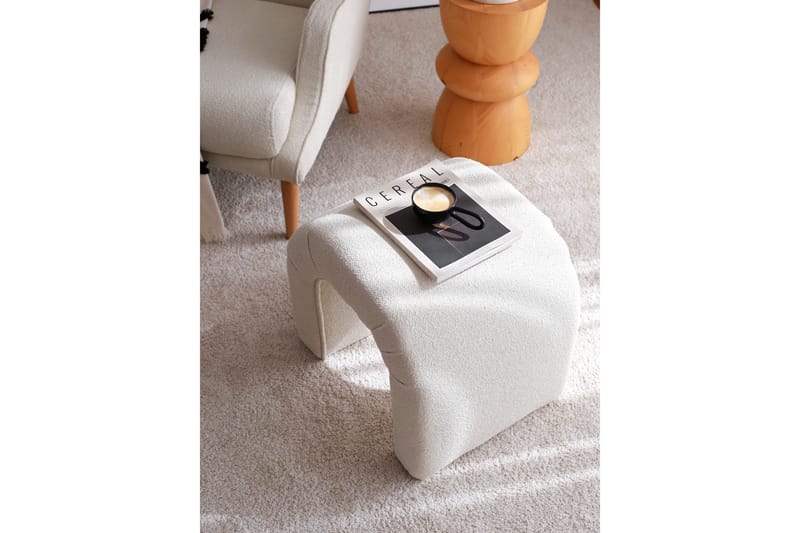Narayran Sittepuff 51 cm - Cream - Møbler - Stoler & lenestoler - Krakk - Puff