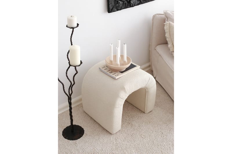 Narayran Sittepuff 51 cm - Cream - Møbler - Stoler & lenestoler - Krakk - Puff