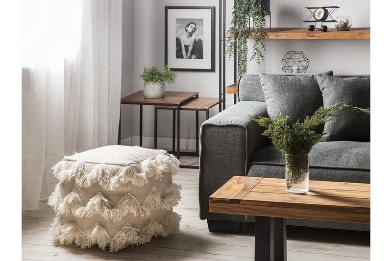 Nashik Puff 45 cm - Beige - Møbler - Stoler & lenestoler - Krakk - Puff