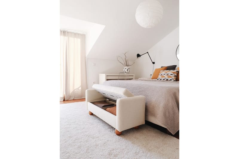 Natsuko Sittepuff 115 cm - Hvit - Møbler - Stoler & lenestoler - Krakk - Puff