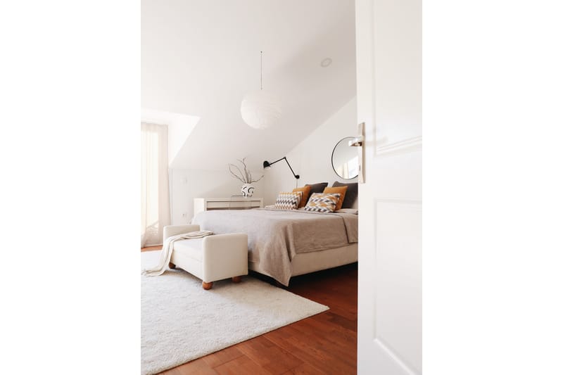 Natsuko Sittepuff 115 cm - Hvit - Møbler - Stoler & lenestoler - Krakk - Puff