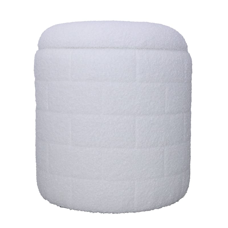 Navik oppbevaringspuff 40x40x45 cm med avtakbart lokk - hvit - Møbler - Stoler & lenestoler - Krakk - Puff