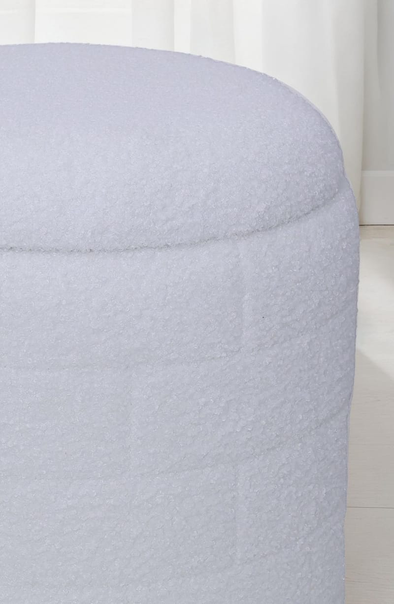 Navik oppbevaringspuff 40x40x45 cm med avtakbart lokk - hvit - Møbler - Stoler & lenestoler - Krakk - Puff