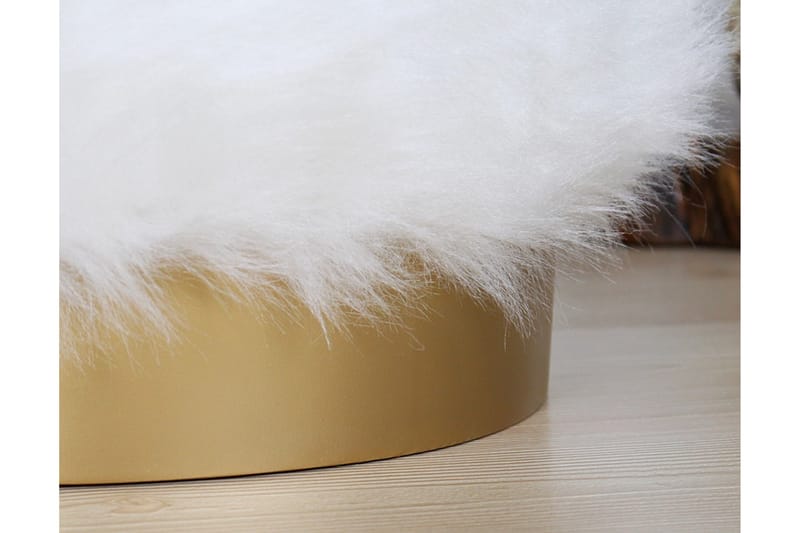 Needles Sittepuff 40 cm - Hvit - Møbler - Stoler & lenestoler - Krakk - Puff