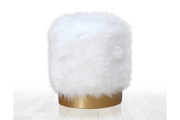 Needles Sittepuff 40 cm - Hvit - Møbler - Stoler & lenestoler - Krakk - Puff