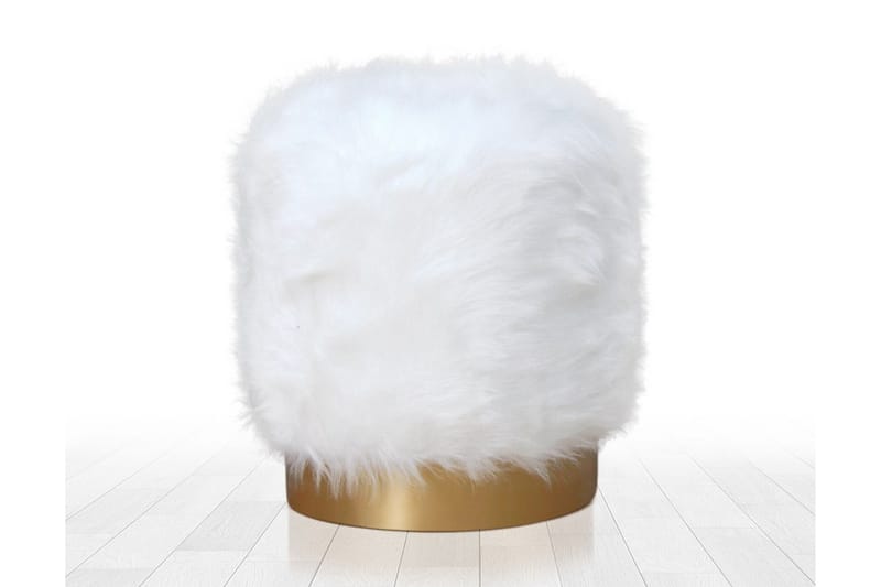 Needles Sittepuff 40 cm, Hvit