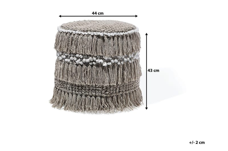Noida Puff 44 cm - Beige - Møbler - Stoler & lenestoler - Krakk - Puff