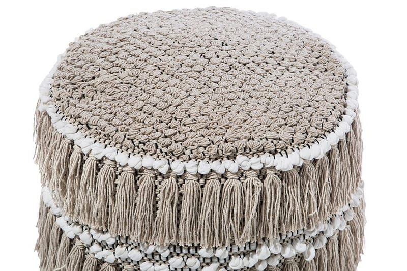 Noida Puff 44 cm - Beige - Møbler - Stoler & lenestoler - Krakk - Puff