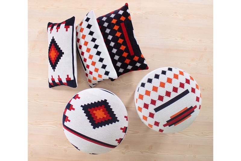 Opelousas Sittepuff 46 cm - Hvit - Møbler - Stoler & lenestoler - Krakk - Puff