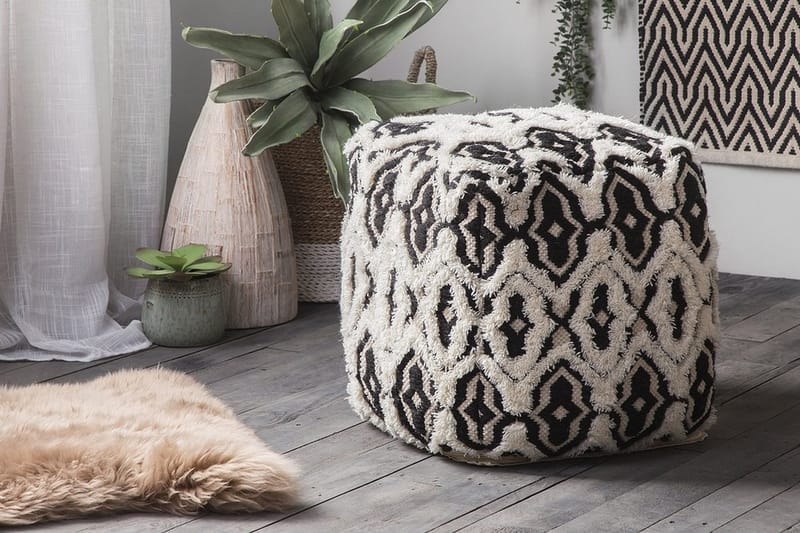 Orai Puff 45 cm - Svart - Møbler - Stoler & lenestoler - Krakk - Puff