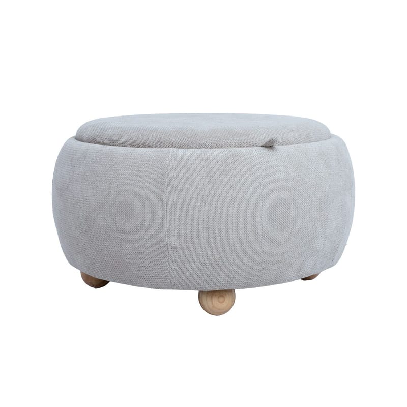Ottoman/Table HOME4YOU - Beige - Møbler - Stoler & lenestoler - Krakk - Puff